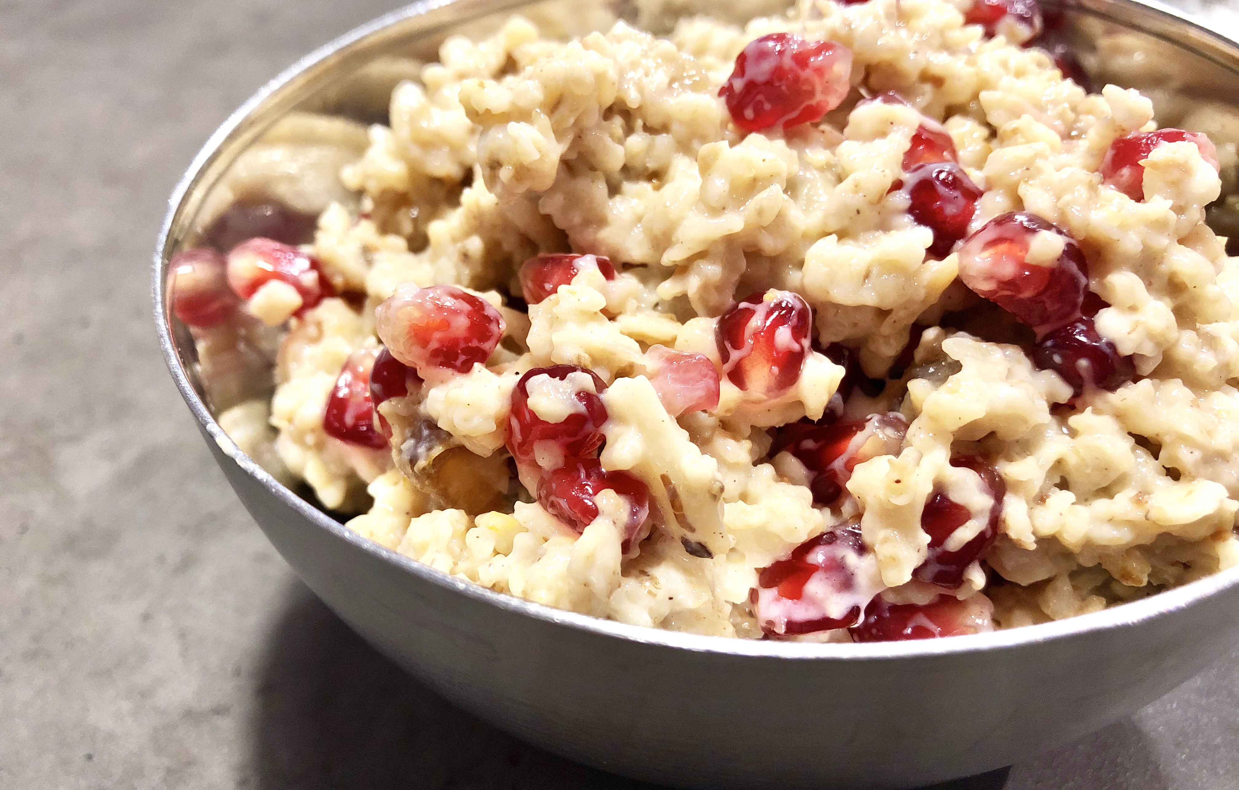 Dieses Porridge schmeckt mir im Winter besonders gut. ©Nina-Carissima Schönrock/ichmachdannmalsport.de
