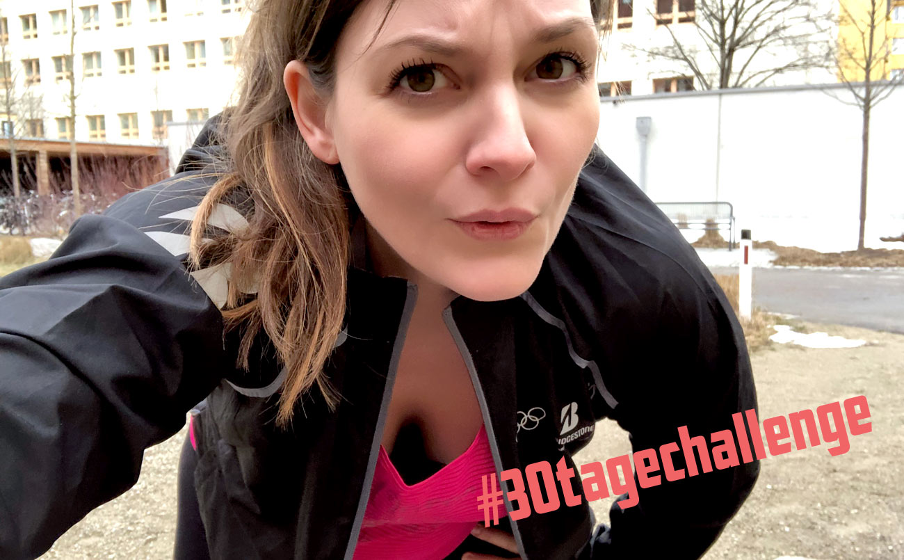 30-Tage-Challenge, Frau beim Sport